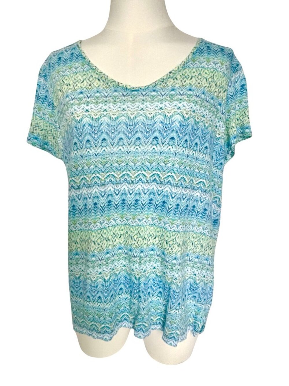J. Jill Love Linen Tops Sz Medium Short Sleeve Scoop Neck Lot of 2 - Picture 5 of 5